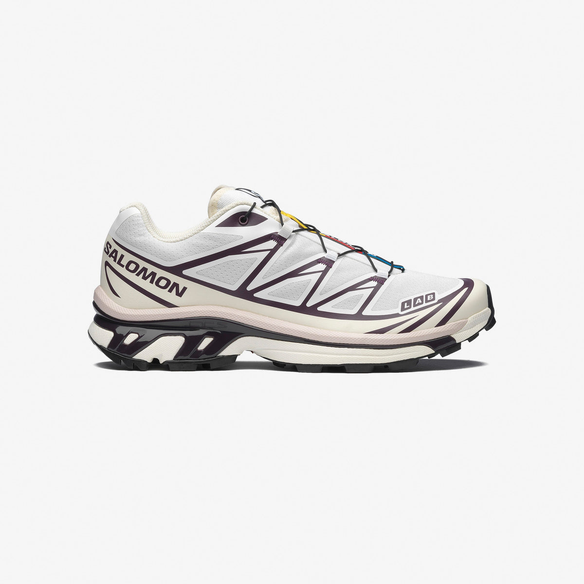Salomon XT-6 – White / Vanilla Ice / Plum Perfect view 1