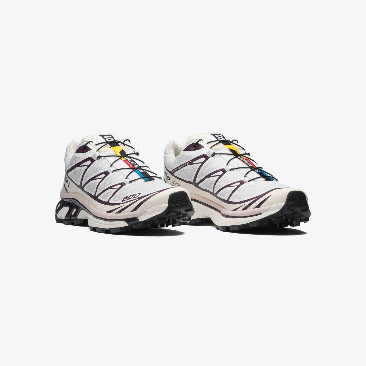 Salomon XT-6 – White / Vanilla Ice / Plum Perfect view 2