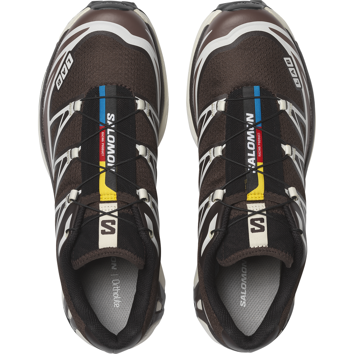 Salomon XT-6 Black Coffee French Roast Vanilla Ice top view
